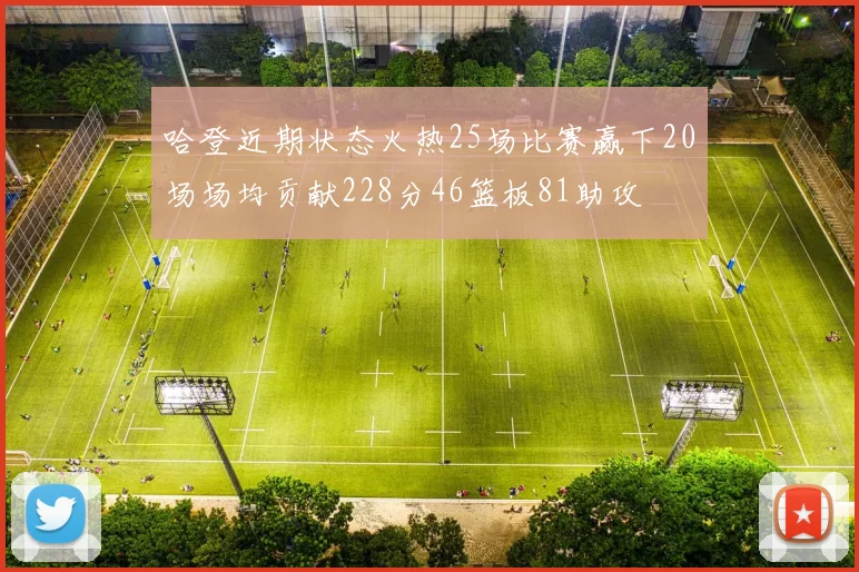 哈登近期状态火热25场比赛赢下20场场均贡献228分46篮板81助攻